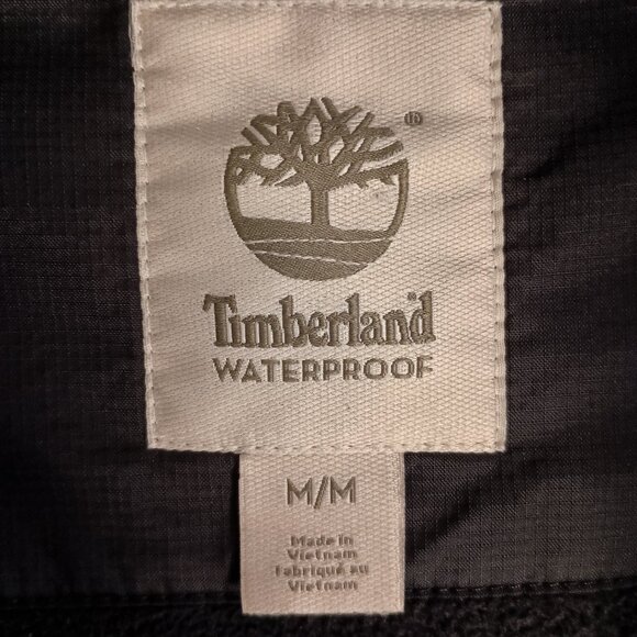 Timberland Men’s Black Waterproof Fleece Lined Jacket Size Medium - Picture 12 of 16